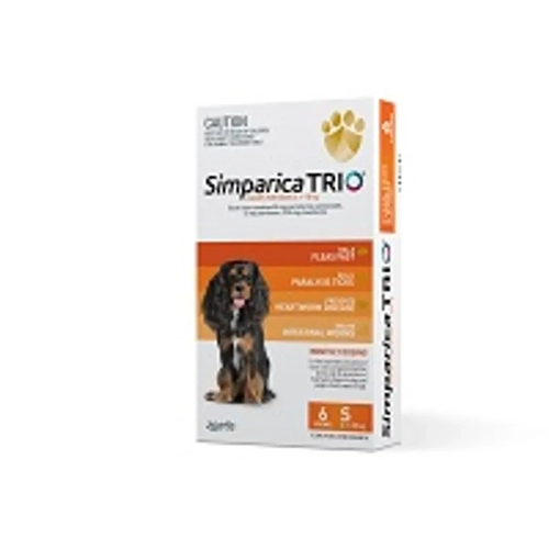 Simparica Trio 5.1-10Kg (Orange) 6 Pack 