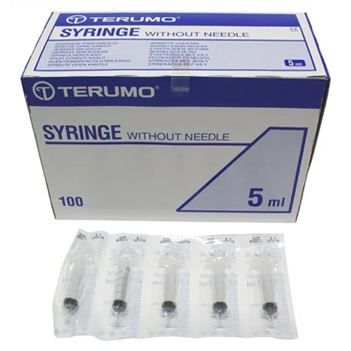 Terumo Syringe Luer Slip W Out Needle 5Ml 100'S(Ss+05S) 