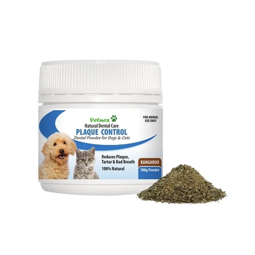 Vetnex Plaque Control Powder Kangaroo For Dog & Cat 100G 