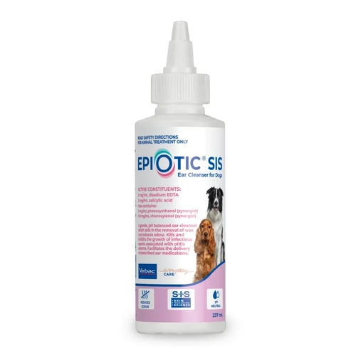Virbac Epiotic Sis Ear Cleanser For Dogs 237Ml 