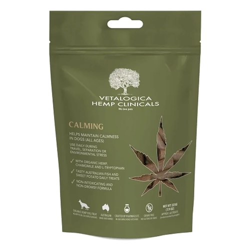 Vetalogica Hemp Clinicals Calming Dog Treats 225G 