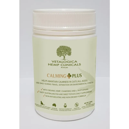 Vetalogica Hemp Clinicals Calming Plus Cat Supp 100G 