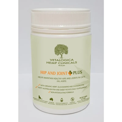 Vetalogica Hemp Clinicals Hip And Joint Plus Cat Supp 100G 