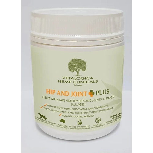 Vetalogica Hemp Clinicals Hip & Joint Plus Dog Supp 300G 