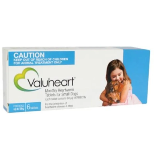 Valuheart Dog Up To 10Kg - Blue 6S Small 