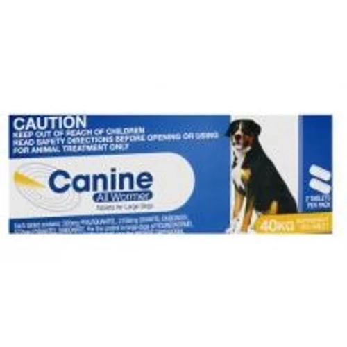 Value Plus Canine All Wormer 40Kg 2S (Yellow) 
