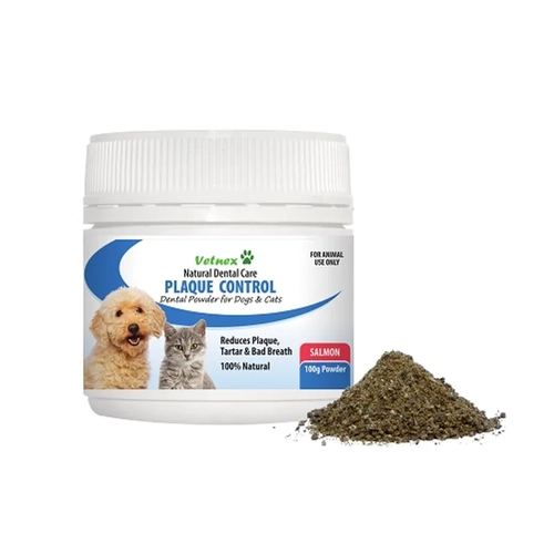 Vetnex Plaque Control Powder Salmon For Dog & Cat 100G 
