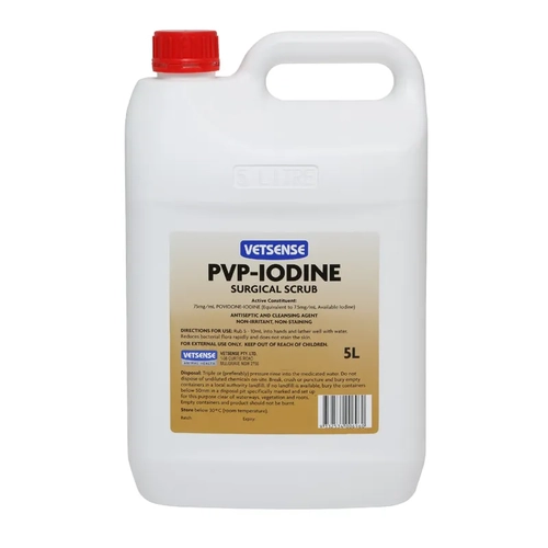 Vetsense Pvp Iodine Scrub 5L  