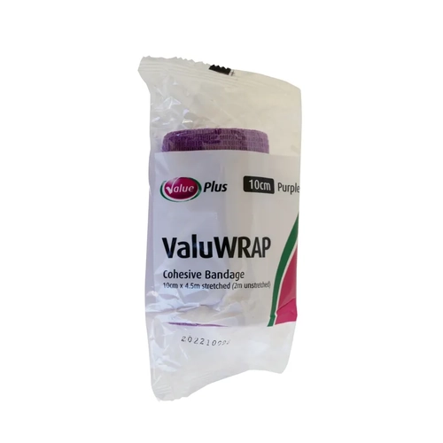 Valuwrap Cohesive Bandage 10Cm Purple 