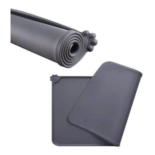All Fur You Silicone Pet Feeding Mat Grey 