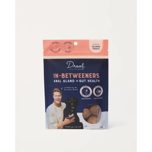Drool Dr Chris In-Betweeners Gland & Gut Treats Salmon 110G 
