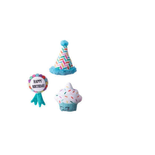 Fringe Studio Happy Bark Day 3Pc Small Dogtoy Set 