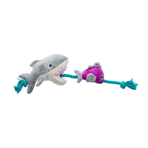 Fringe Studio Shark Bait Plush Dog Toy