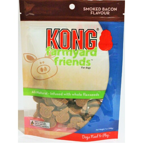 KONG Farmyard Friends Smoked Bacon Dog Treats