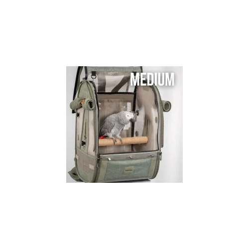 Ibiyaya Medium Trackpack For Birds - Jungle Green 