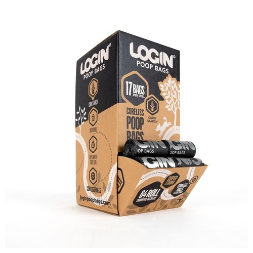 Login Compostable Poo Bag 1Pk (64 Bags) 