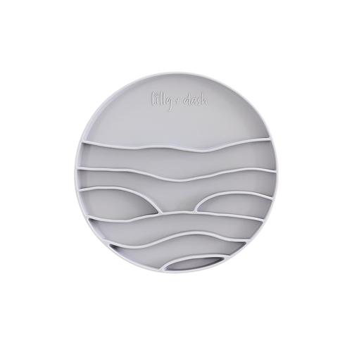 Lilly + Dash Lick Mat Insert For Large Pet Bowl Slate 