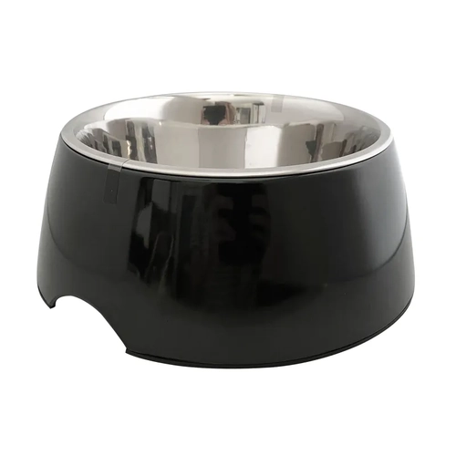 Loving Pets Retro Bowl Midnight Black Medium 