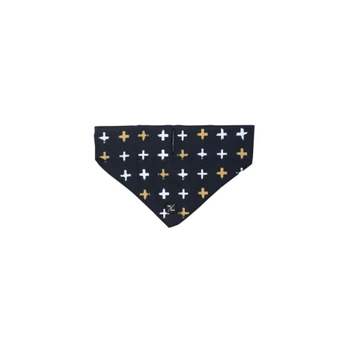 Mog & Bone Bandana Blk Met Cross Sml 