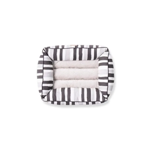 Mog & Bone Bolster Dog Bed Peb Blk Brush Small 