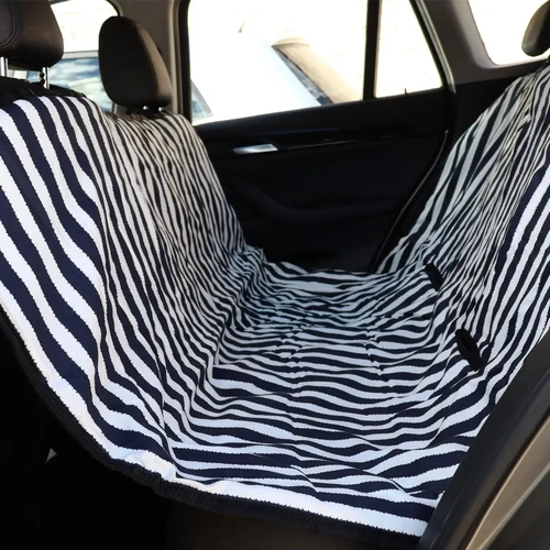 Mog & Bone Car Seat Cover Navy Hamptons Stripe 