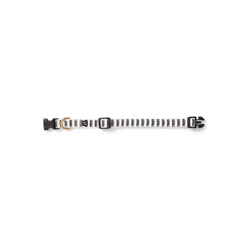 Mog & Bone Hemp Dog Collar Blk Whte Mos Large 