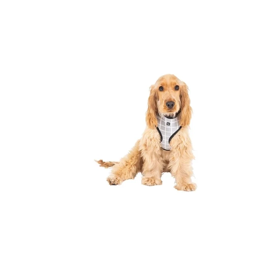 Mog & Bone Neoprene Harness Grey Chk Med 