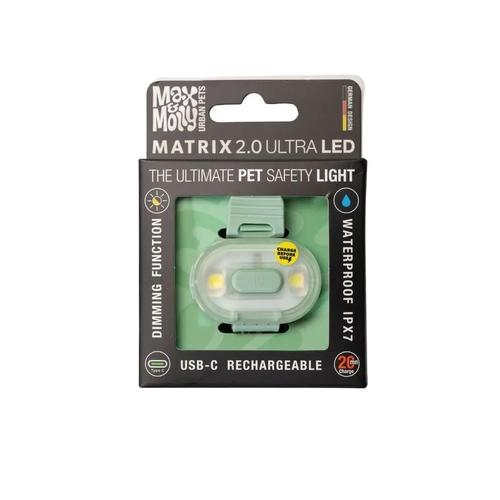 Max & Molly Matrix 2.0 Ultra Led - Safety Light-Jade 