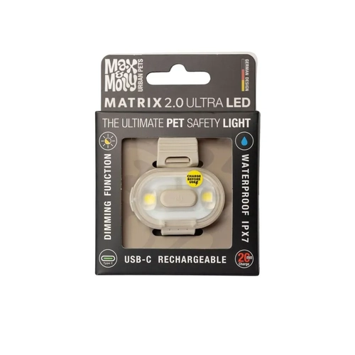 Max & Molly Matrix 2.0 Ultra Led - Safety Light-Sand 