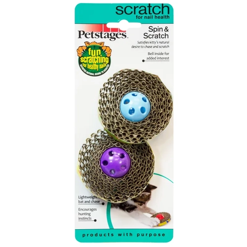 Petstages Cat Spin And Scratch 2Pk 