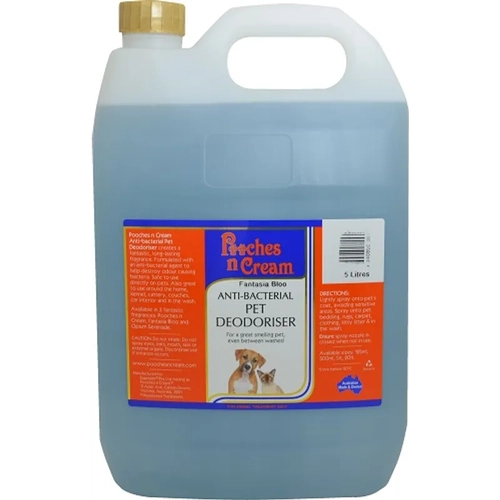 Pooches N Cream Pet Deodoriser Fantasia Bloo 5L *Spec Ord* 