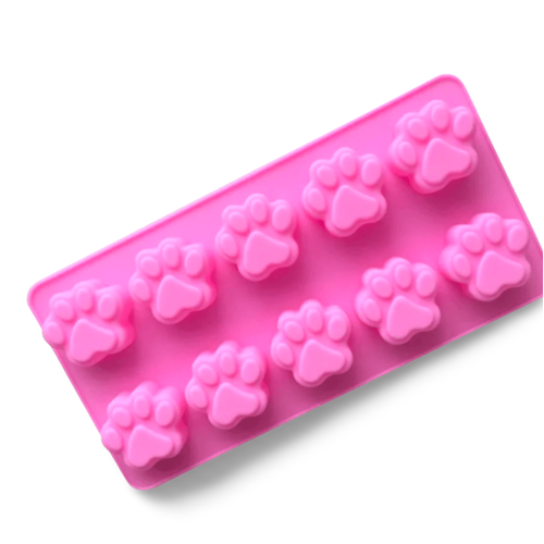 Raw Pawz Diy Gummy Silicone Mould - Paw Prints - Pink 