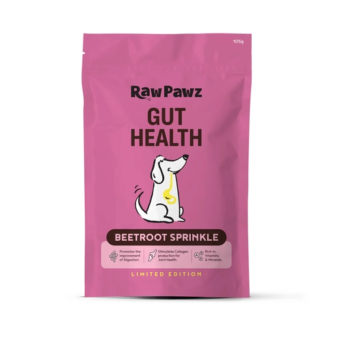 Raw Pawz Gut Health Beetroot Sprinkle 105G 