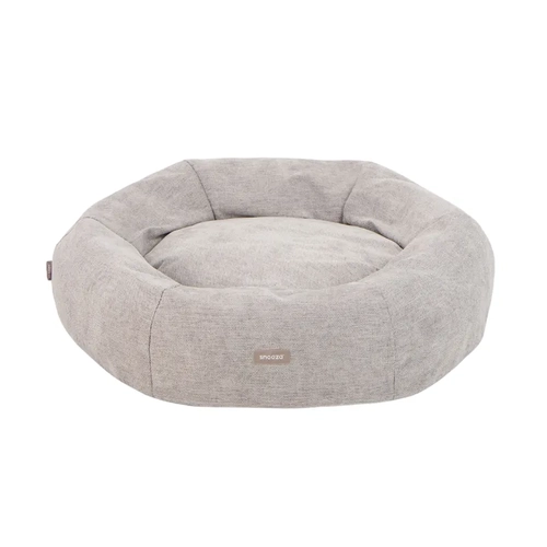 Snooza Panelled Cuddler Dog Bed Pebble  M 