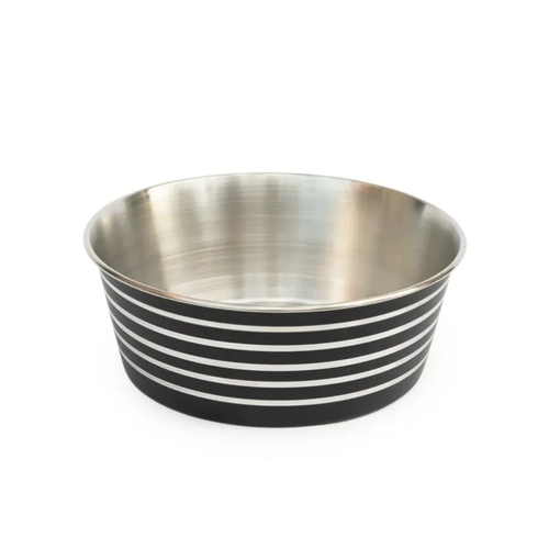 Superior Heavy Base Pet Bowl Matte Black 24Cm 