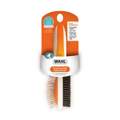 Wahl Orange/White Double Sided Pin/Bristle Brush Small 