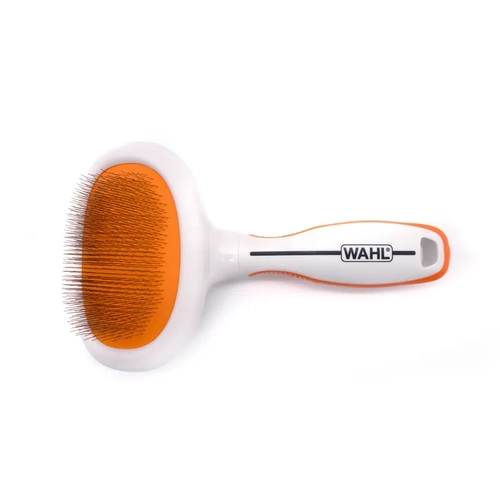 Wahl Orange/White Metal Slicker Brush Large 