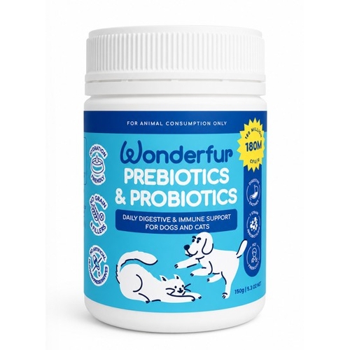 Wonderfur Pre & Probiotics For Dogs And Cats 150G 