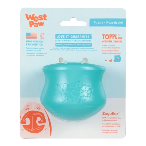 West Paw Toppl Puzzle Toy - X-Large - Teal 