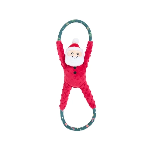 Zippypaws Holiday Ropetugz - Santa 