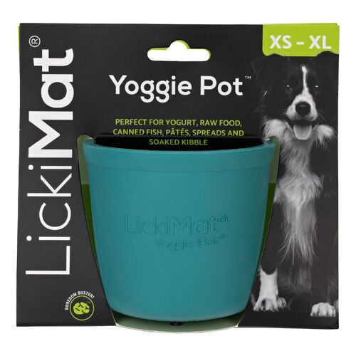 Lickimat Yoggie Pot Slow Feeder Dog Bowl 