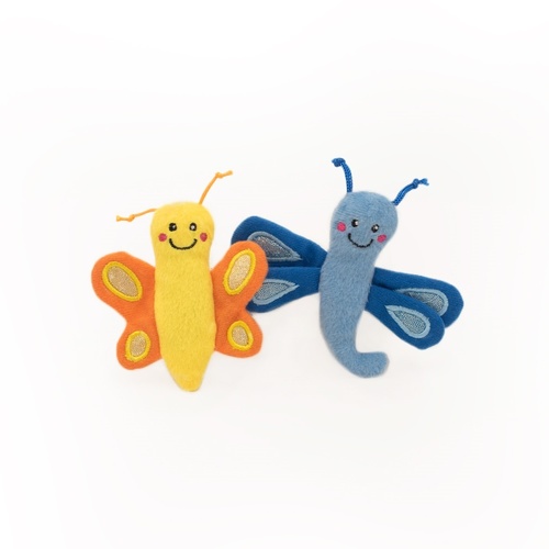 Zippy Paws ZippyClaws Cat Toy - Butterfly and Dragonfly 2-Pack