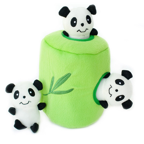 Zippy Paws Interactive Burrow Dog Toy - Panda 'n Bamboo