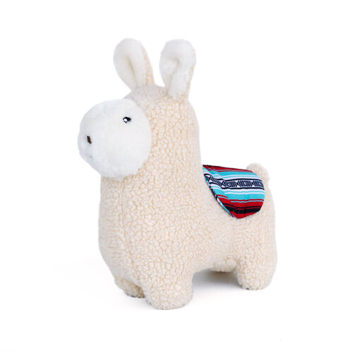 Zippy Paws Snugglerz Plush Squeaker Dog Toy - Liam the Llama