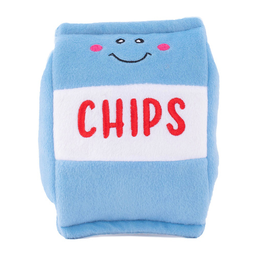 Zippy Paws NomNomz Plush Squeaker Dog Toys - Chips