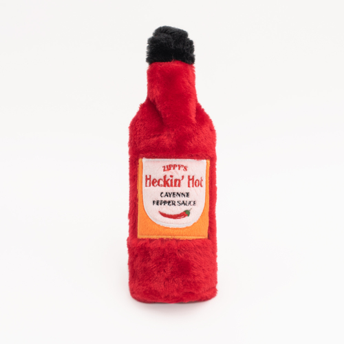 Zippy Paws Hot Sauce Crusherz Crunch & Squeak Dog Toy - Heckin’ Hot
