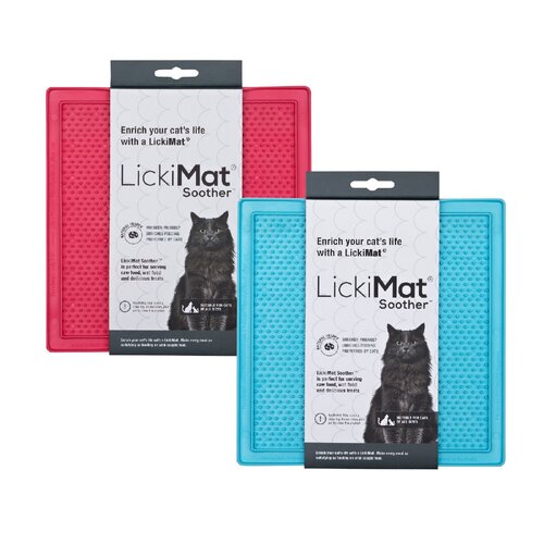 Lickimat Soother Original Slow Food Licking Mat for Cats