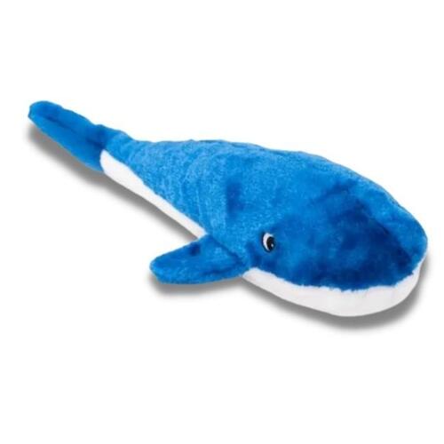 Zippy Paws Plush Squeaky Jigglerz Dog Toy - Blue Whale
